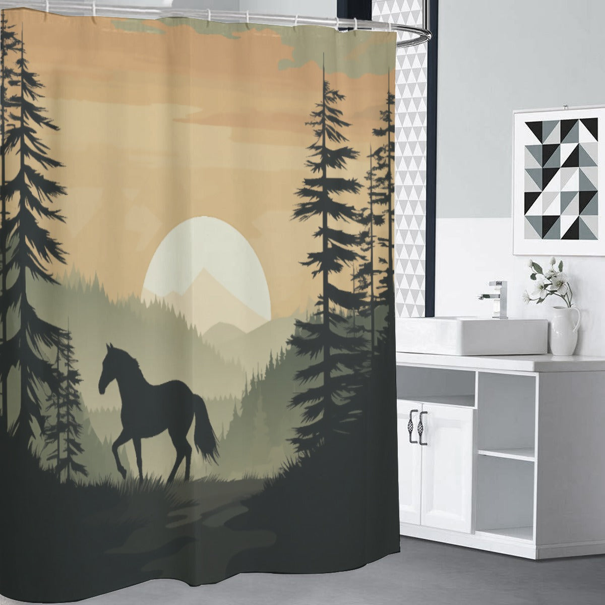 Dusk Path - Shower Curtains