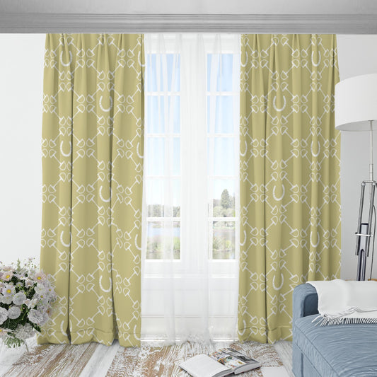 Pattern Window Curtain - Yellow Iris