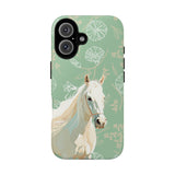 Pastel Green Horse Design Phone Case