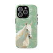 Pastel Green Horse Design Phone Case