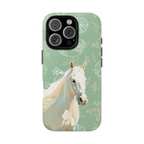 Pastel Green Horse Design Phone Case