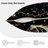 Starry Horse Velvet Bordered Pillow Covers