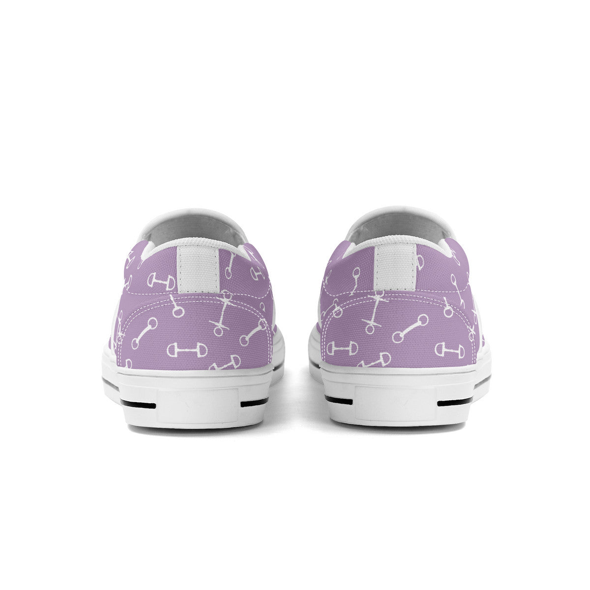 Horse Bit Design Slip  On Shoes - Candy Colors - Purple