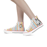 Pastel Funny Horse Hi Tops