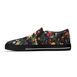 Floral horse design slip on shoes, pastel slip on sneakers, horse lover gift, Children shoes
