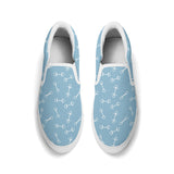 Horse Bit  Design  Slip  On Shoes - Candy Colours - Blue