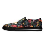 Floral horse design slip on shoes, pastel slip on sneakers, horse lover gift, Children shoes