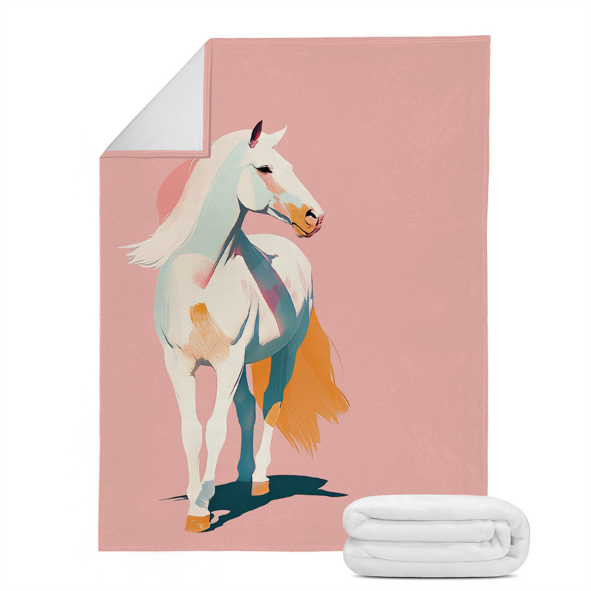 Pink  Boho Micro Fleece Blanket