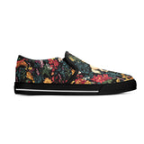 Floral horse design slip on shoes, pastel slip on sneakers, horse lover gift, Children shoes