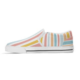 Assymetrical Pastel Fun Slip on Shoes