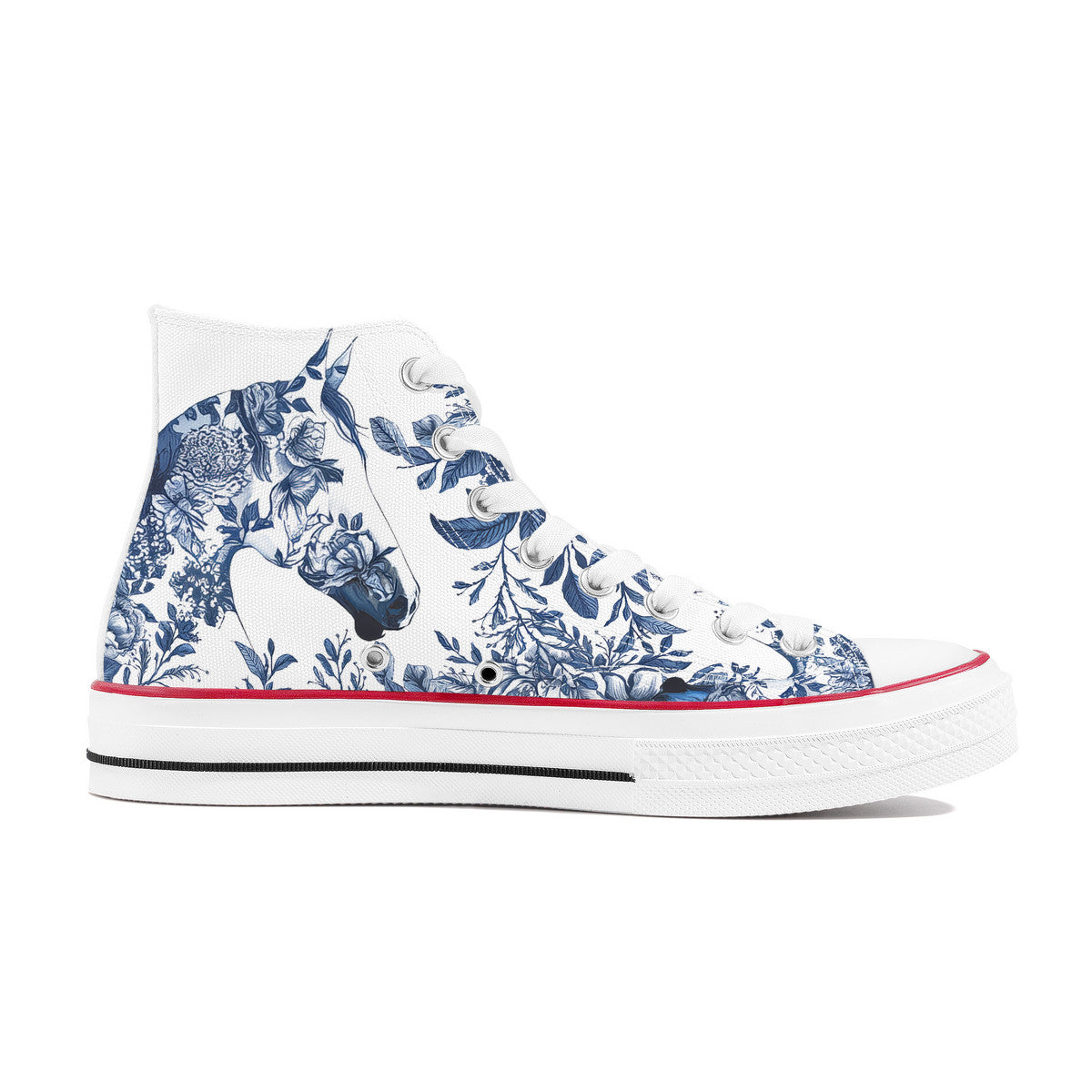 Horse Toile Style Hi Tops