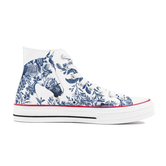 Horse Toile Style Hi Tops