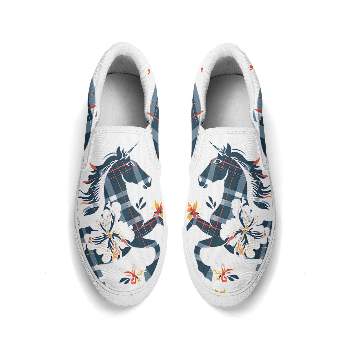 Unicorn Design Slip On Shoes