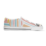 Assymetrical Pastel Fun Slip on Shoes