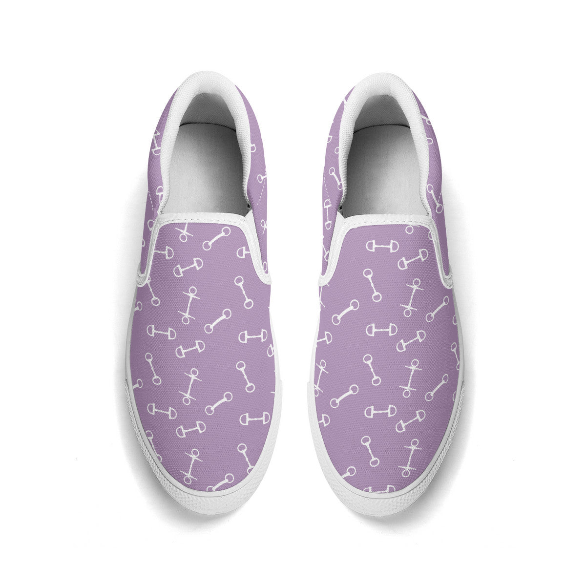 Horse Bit Design Slip  On Shoes - Candy Colors - Purple