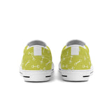 Horse Bit Design Slip On Shoes - Candy Colours - Lime
