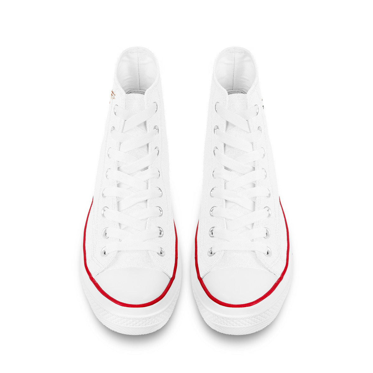 Personalized Floral Red High-tops