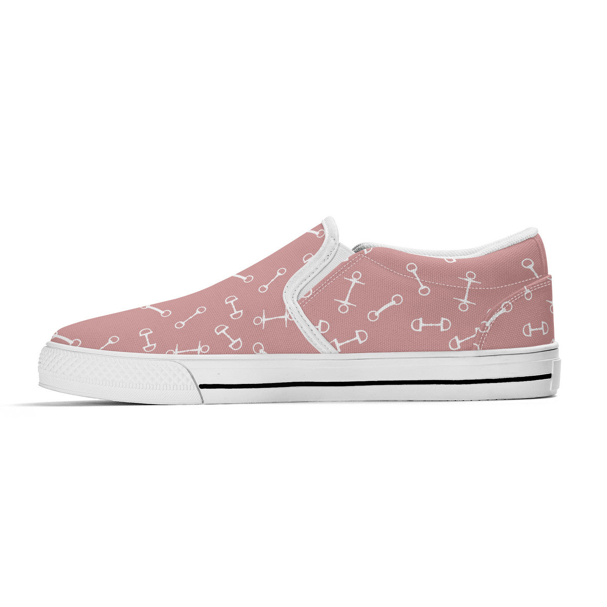 Horse Bit Design Slip On Shoes - Candy Colours - Pink