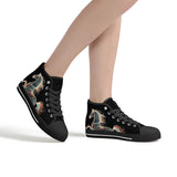 Black Horse Lace Up Hi Tops