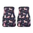 Car Floor Mat - Pink and Horses