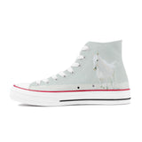 Pale White Horse Art Hi Tops
