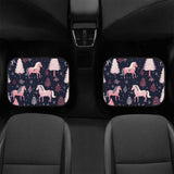Car Floor Mat - Pink and Horses