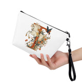 Floral Red Cosmetic Bag