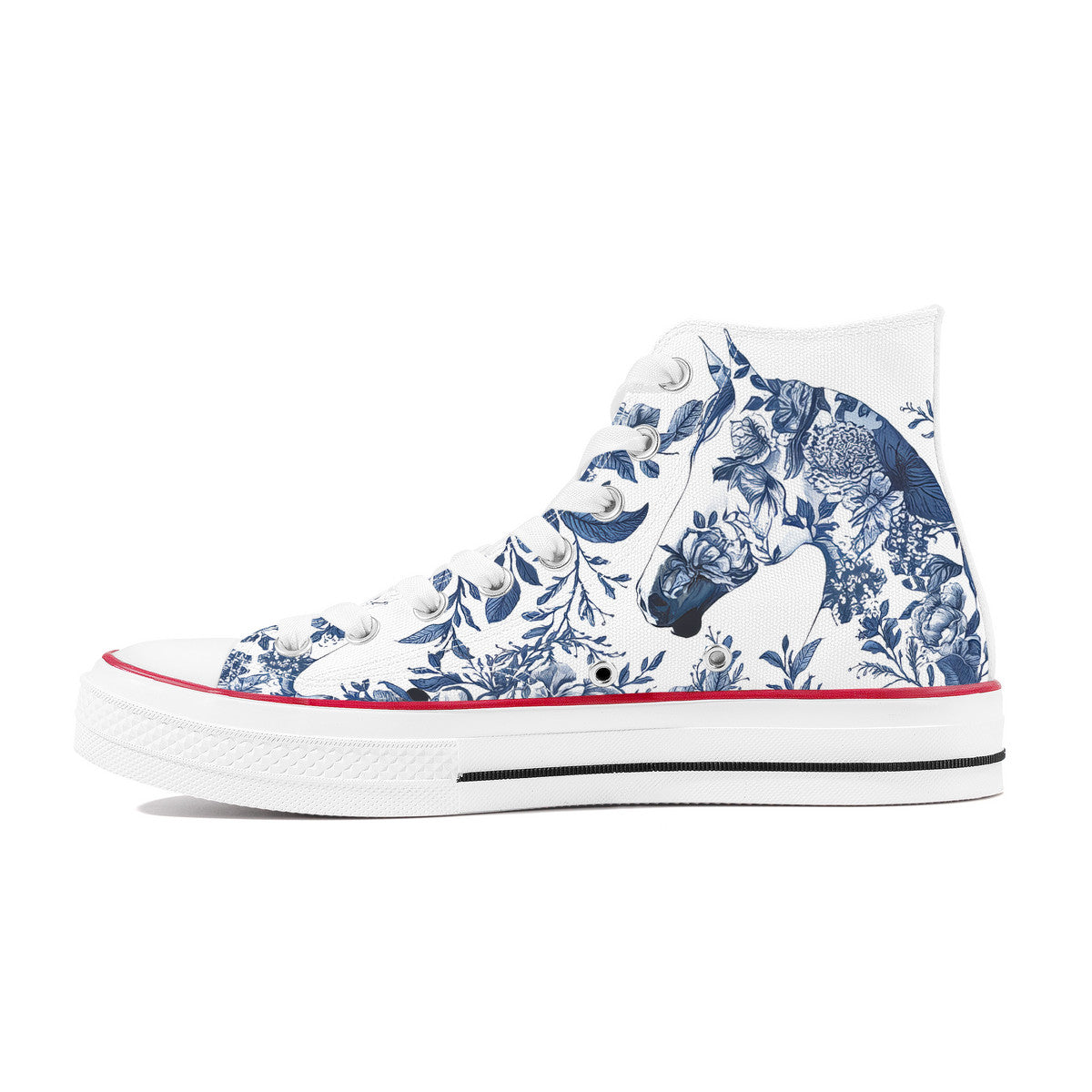 Horse Toile Style Hi Tops