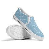 Horse Bit  Design  Slip  On Shoes - Candy Colours - Blue