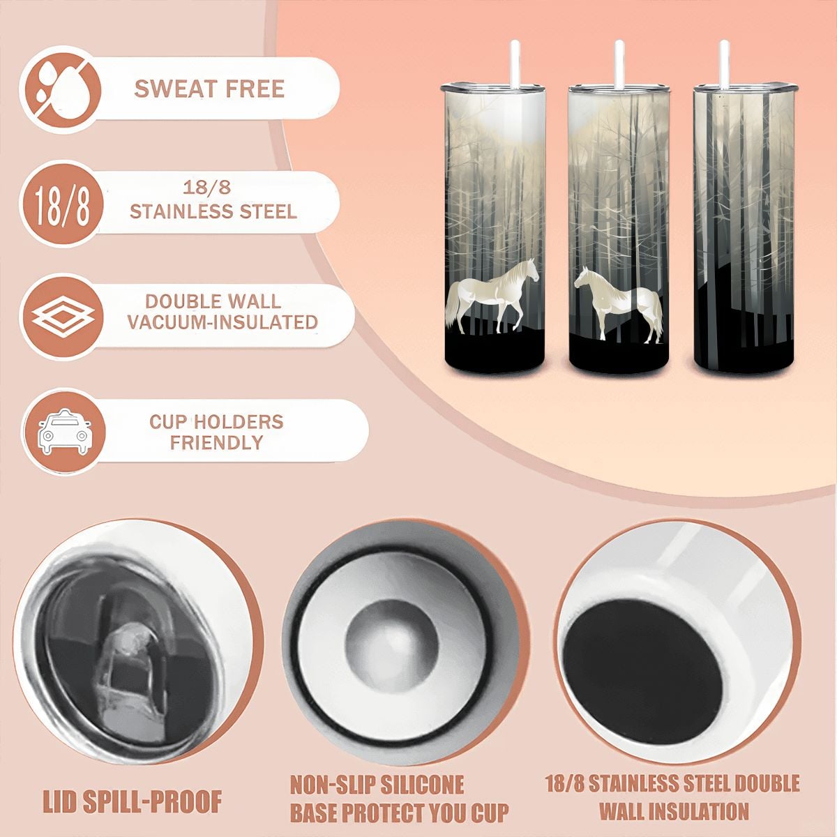 In Woods Stainless Steel Tumbler