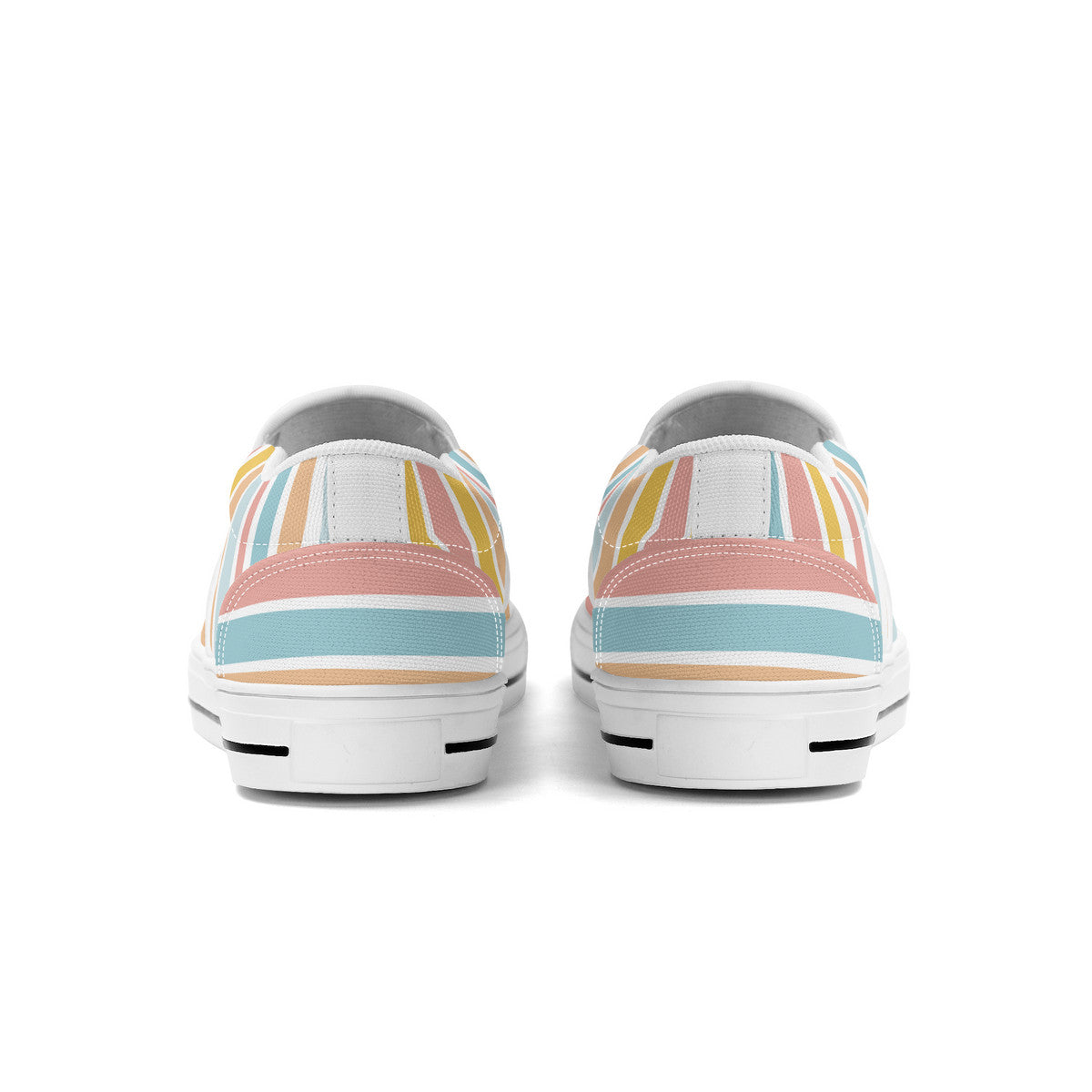 Assymetrical Pastel Fun Slip on Shoes
