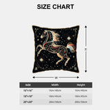 Starry Horse Velvet Bordered Pillow Covers