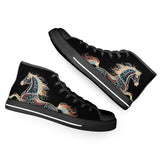 Black Horse Lace Up Hi Tops
