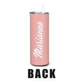 Personalized Boho Pink Stainless Steel Tumbler