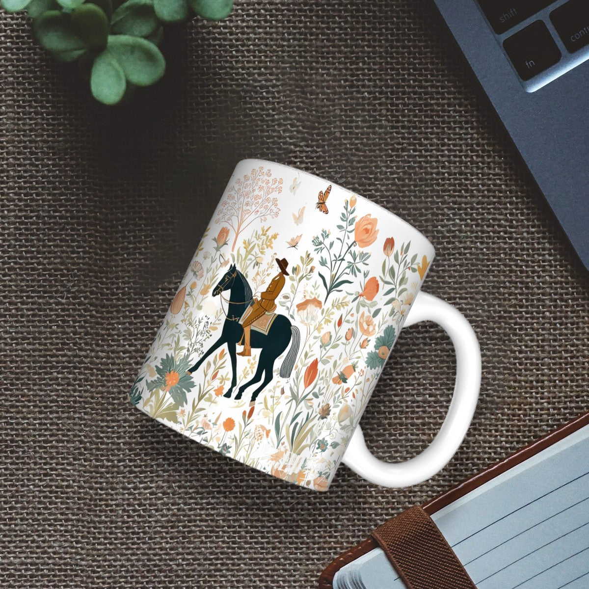 Botanic Riders Ceramic Coffee Mug