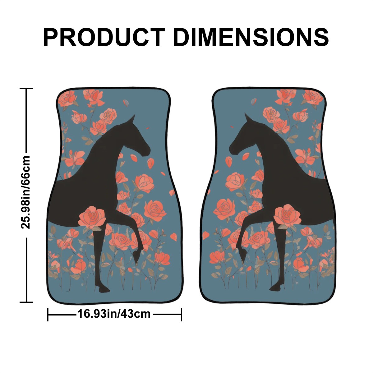 Rosy Love Front Car Floor Mats