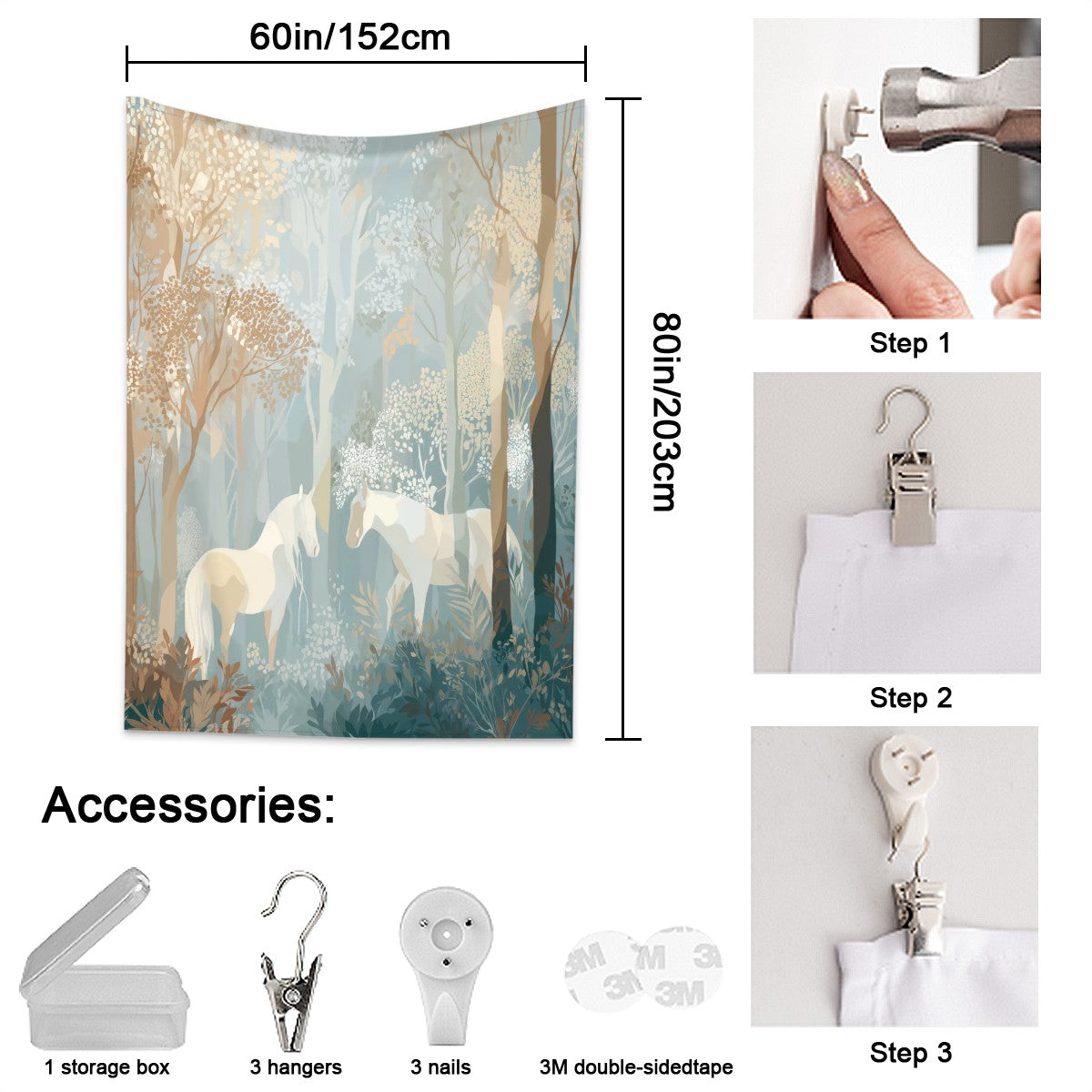 Misty Flair - Wall Tapestry