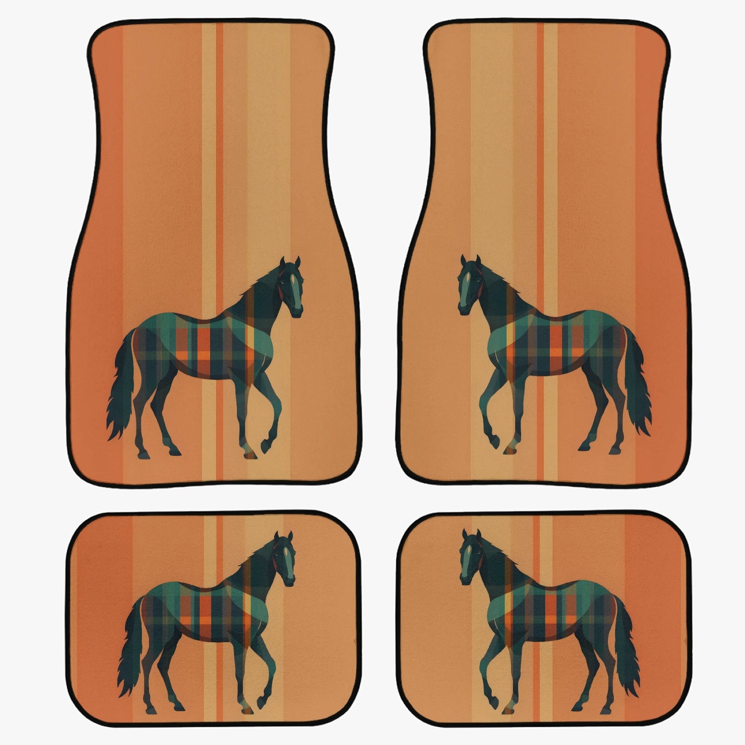 Car Floor Mat - Warm Orange