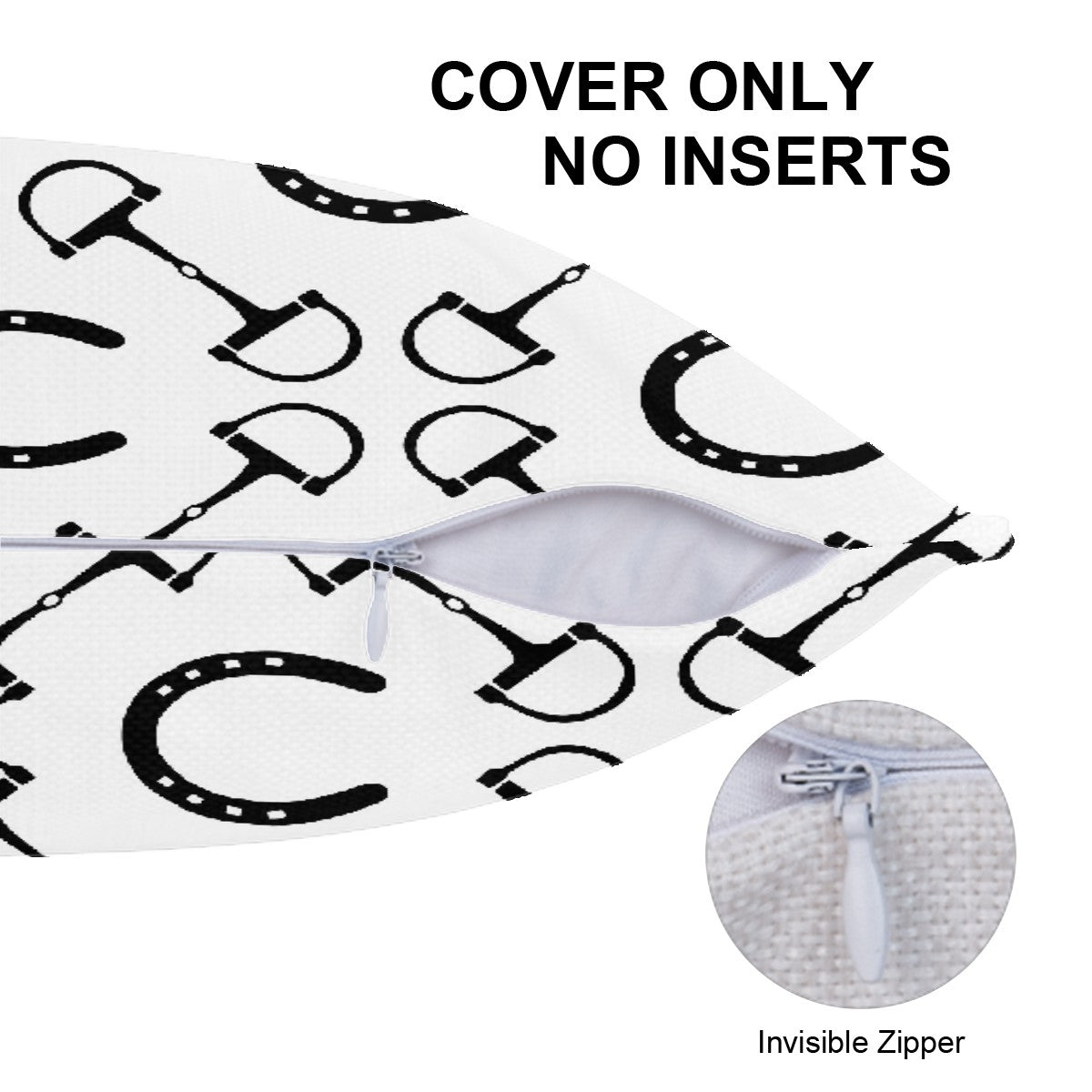 Shoes and Bit Throw Pillow Covers