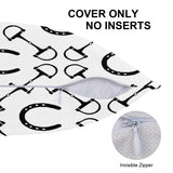 Shoes and Bit Throw Pillow Covers