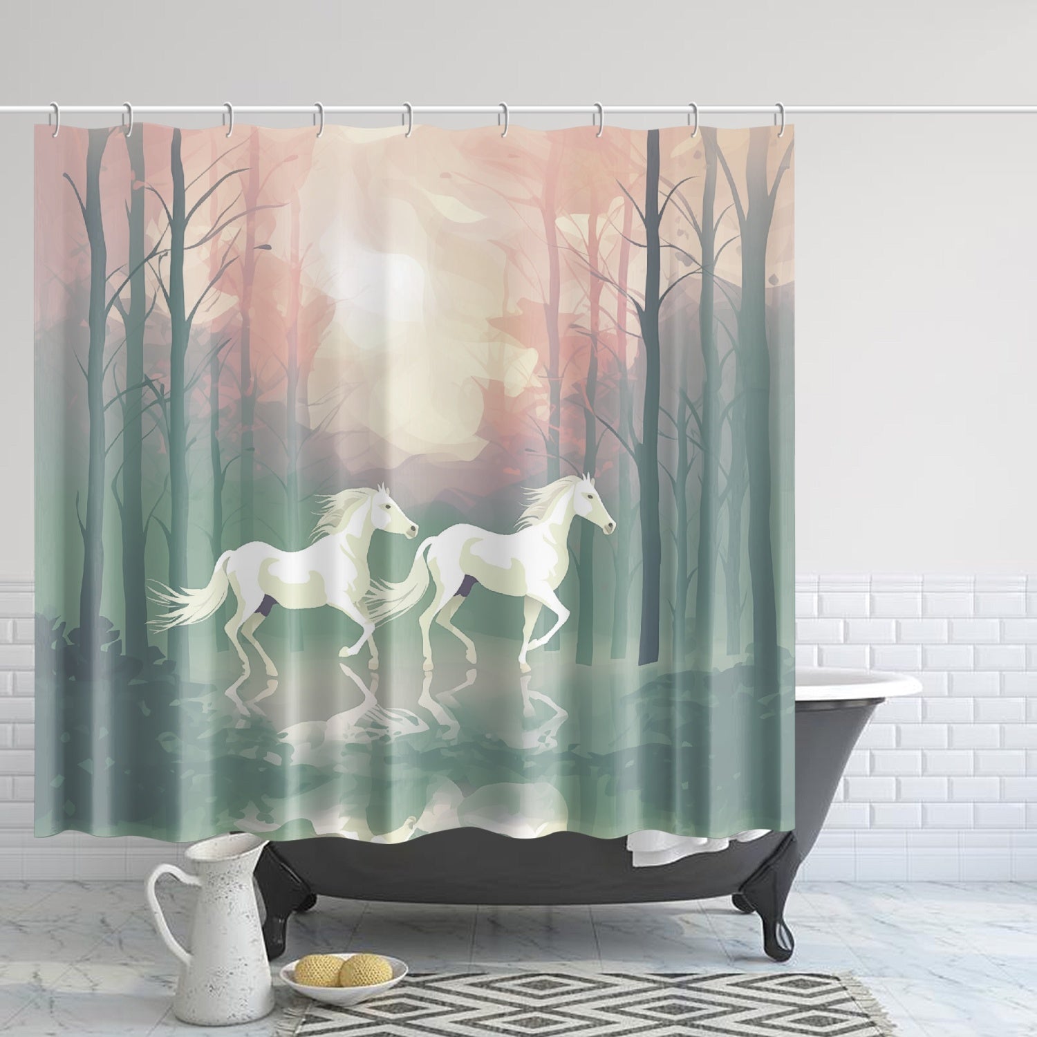 Shower Curtain - Dawn Forest