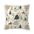 Horse-themed decorative throw pillow cover for rustic home décor
