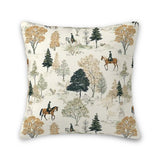 Horse-themed decorative throw pillow cover for rustic home décor
