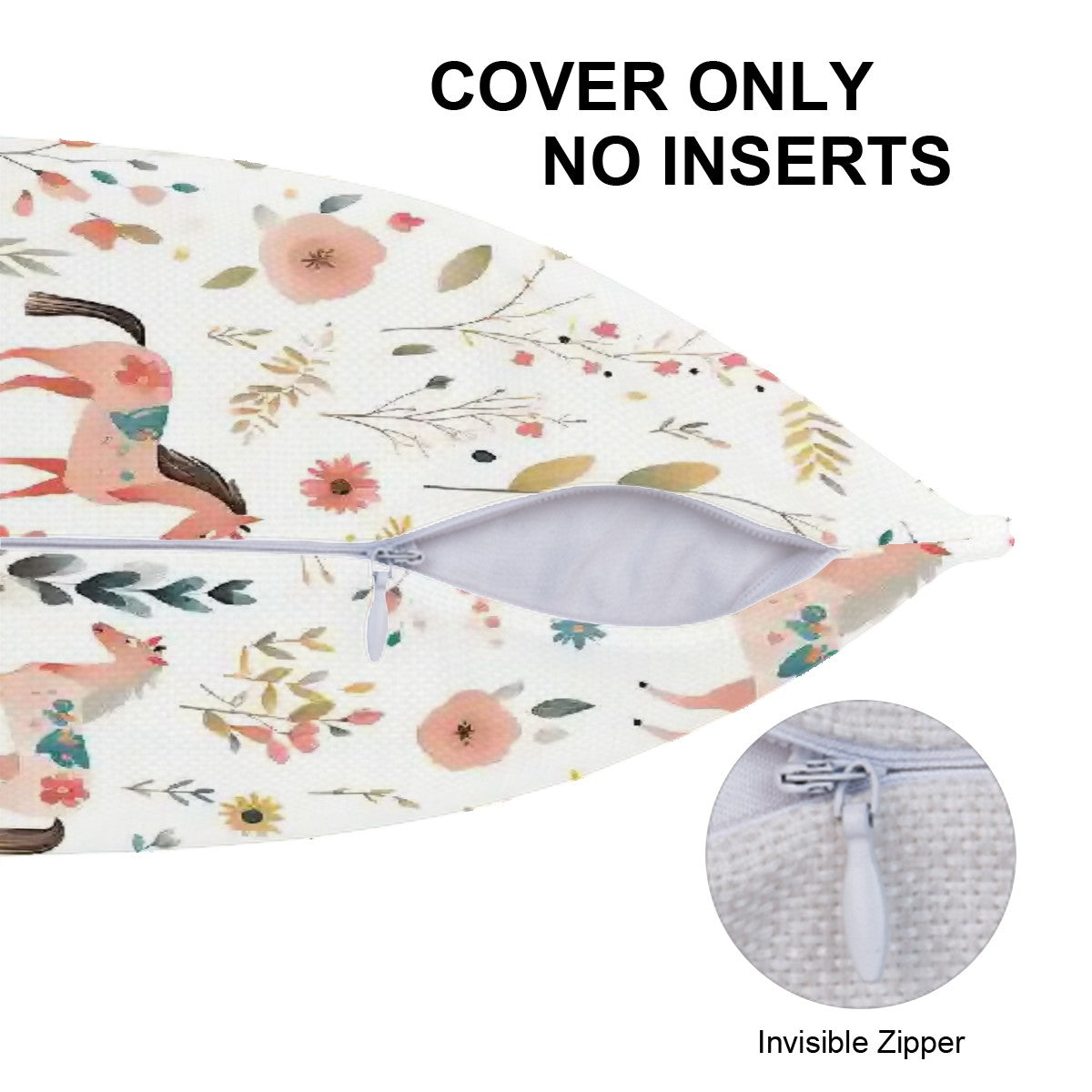 Meadow Hooves Throw Pillow Covers