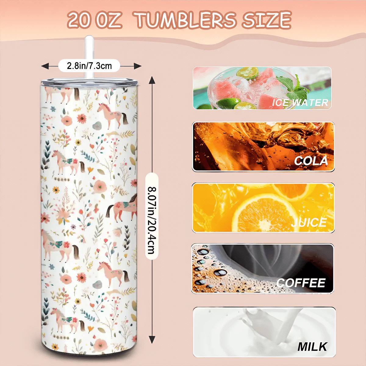 Meadow Hooves Stainless Steel Tumbler