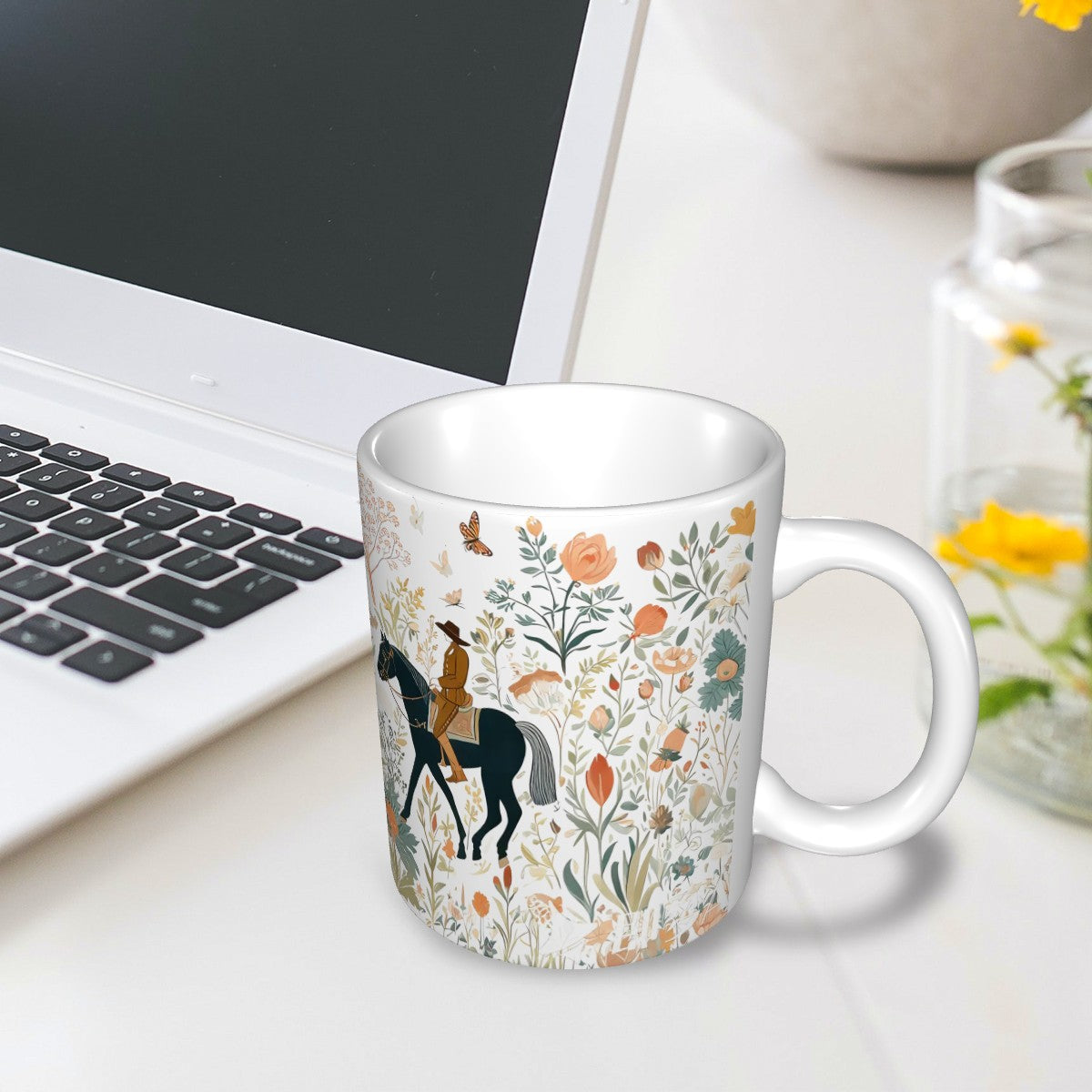 Botanic Riders Ceramic Coffee Mug