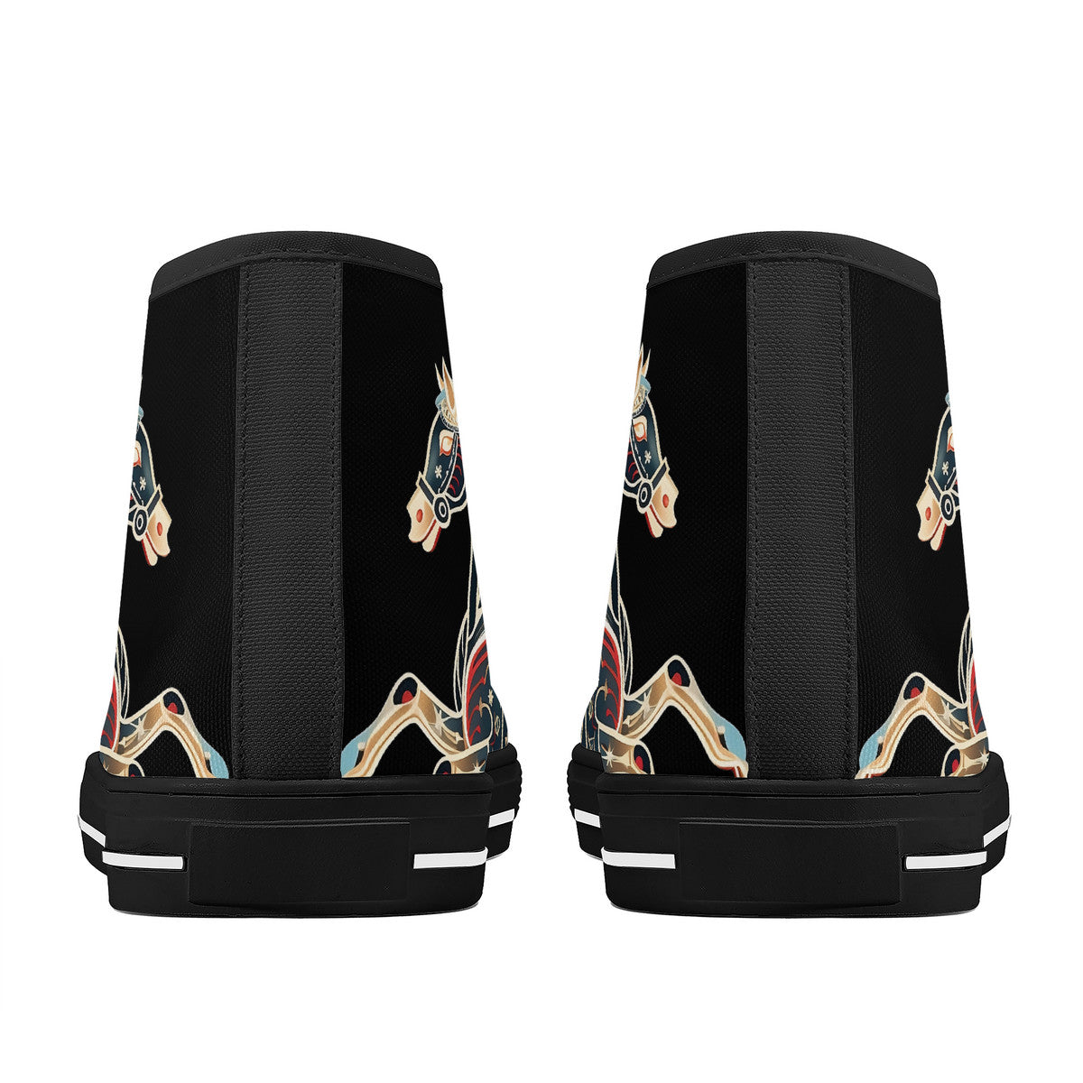 Black Horse Lace Up Hi Tops