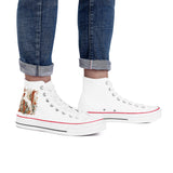 Personalized Floral Red High-tops
