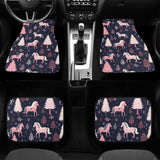 Car Floor Mat - Pink and Horses