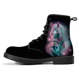 Neon Horse Art Leather Boots